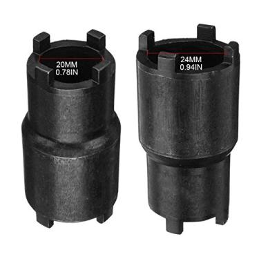 Imagem de QISF 2 peças de ferramenta de embreagem bipolar 24 mm 20 mm chave de fenda chaveiro de porca para HONDA ATC 110 125 ATC 90 CA 200 CB 200 CB motocicleta Taotao Roketa SSR ATV Dirt Bike