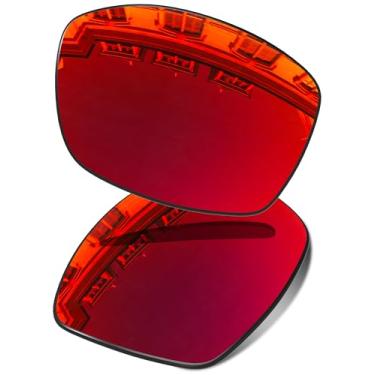 Imagem de Vonxyz Lentes de substituição para óculos de sol elétricos Backbone – Ruby MirrorCoat polarizado