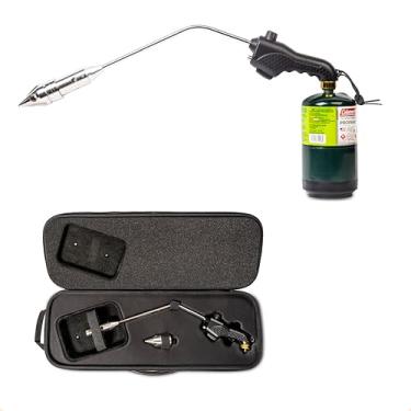 Imagem de ROCKETFIRE Tocha Fire Starter | Cabeça de tocha de propano perfeita, pistola de grelha, tocha de carvão | Compatível com propano Bernzomatic e combustíveis MAP/PRO | Ponta Tri-Flame | Combustível NÃO