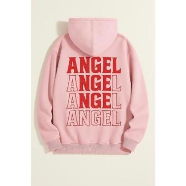 Imagem de Moletom Canguru Feminino Angel Flanelado lançamento Methodic-Unissex