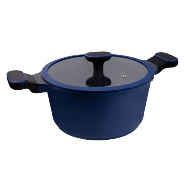 Imagem de Caçarola Hercules Marine Redonda Antiaderente Ceramica Indução Azul 24x11cm 4,5L
