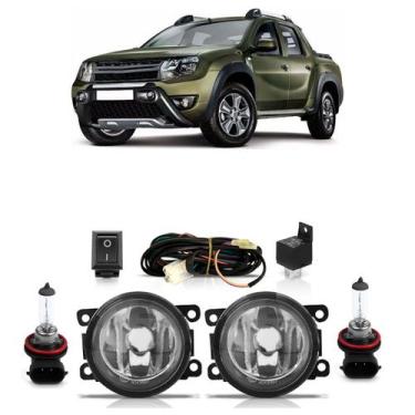 Imagem de Kit Par Farol Milha Auxiliar Par Lâmpada Halógena Oroch 2015 2016 2017