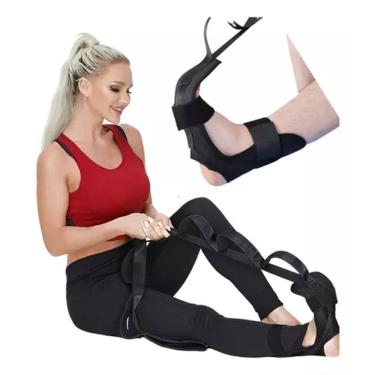 Imagem de Faixa Alongamento Fisioterapia Perna Pé Fita Yoga Pilates