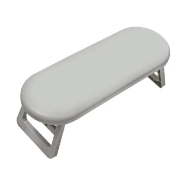Imagem de Ysyqkn Almofada de Apoio para Unhas E Braços, Almofada de Manicure Dobrável, Estação de Mesa para Iniciantes, para áreas Externas, cinza