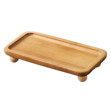 Imagem de Wzmzjy Cadeira de Pedestal Decorativa Rústica de Madeira, Tábua de Armazenamento de Cozinha para Mesa, Expositores de Mesa, 20cmx10.5cmx3.5cm