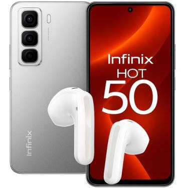 Imagem de Celular nfinix Hot 50 Pro X6881 256GB 8GB RAM Dual SIM Tela 6.78"Preto