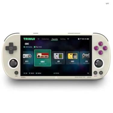 Imagem de TRIMUI Smart Pro Handheld Game Console, Mini Player Compatível Com Mais De 20 Formatos Jogos E Tela Alta Definição Ips 5", Console Videogame Portátil (Cinza 128G)