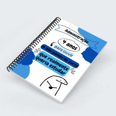 Imagem de Agenda Planner Profissões Cursos 2026 Meme Flork ADMINISTRAÇÃO - Impre