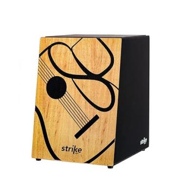 Imagem de Cajon FSA Instrumento de Percussão Profissional Feito à Mão - Graves Profundos, Som de Caixa Nítido, Madeira Brasileira, Design Ergonômico de Inclinação SK5070 SERTANEJO C/CAP