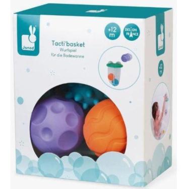 Imagem de Cesta De Basquete Para Banho Com Ventosas E Bolas Sensoriais