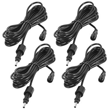 Imagem de Cabo de extensão solar impermeável, 3 m + 3 m + 3 m + 3 m, 22AWG, cabos extensores para bomba de fonte de água solar, bomba de ar solar, oxigenador de aerador solar, holofotes solares (pacote com 4)