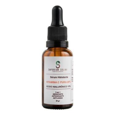Imagem de 10 Serum Vitamina C Pura 20% Com Acido Hialuronico 10% - Solini