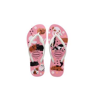 Imagem de Sandália Havaiana Slim Pets Cor Rosa Chiffon 37/38