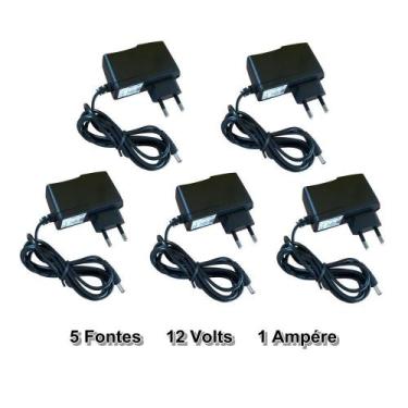 Imagem de Fonte Eletronica 12V 1A - Kit Com 5 Peças - FC