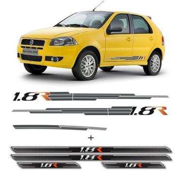 Imagem de Kit Completo Faixa Fiat Palio 1.8 R 2008 + Soleira Protetora - SPORTIN