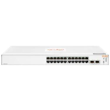Imagem de Switch HP Aruba Instant On 1830, Gerenciável, 2 SFP, 24 Portas, Branco - Jl812a