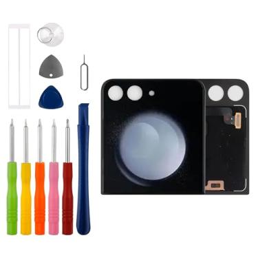 Imagem de Duotipa Tela AMOLED compatível com Samsung Galaxy Z Flip5 SM-F731U, SM-F731W Tela LCD de 3,4 polegadas com kit de ferramentas de reparo