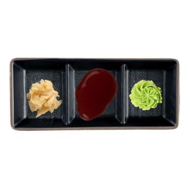 Imagem de 6 Porta Molho Triplo Travessas Melamina Decorado Restaurante