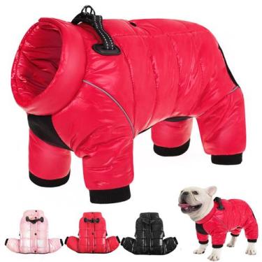 Imagem de Casaco de cachorro AOFITEE Jaqueta impermeável de inverno para cães pe