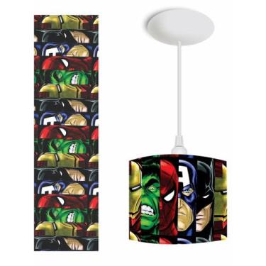 Imagem de Pendente luminaria infantil bebe- herois fatia - ATACADAO DA DECORACAO