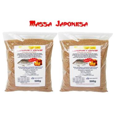 Imagem de Kit 2 Massas Japonesa Japatone Turbinada Para Pesca 2x500g - Massa Jap