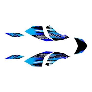 Imagem de Kit Adesivo Protetor Compatível Lander Xtz 250 2009 Azul