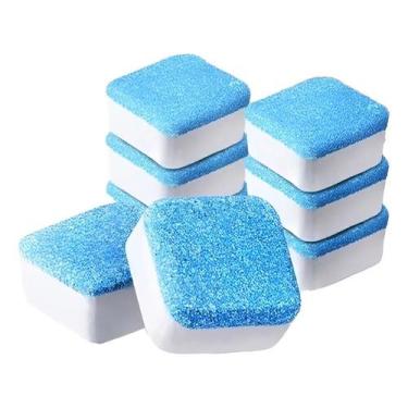 Imagem de Kit 12 Tabletes Pastilhas Limpar Máquinas Lavar Roupa Limpeza - MIEMAY