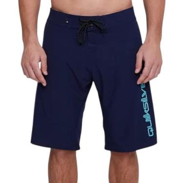 Imagem de Bermuda Boardshort Flat Signature 21 Marinho - Quiksilver, 40, Azul