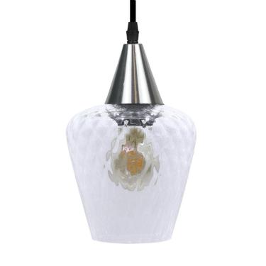 Imagem de Pendente Monalisa Boreal Transparente E27 Bivolt Prata