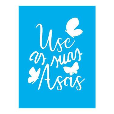 Imagem de Stencil Tamako Use As Suas Asas - 15X20Cm - Ref 8849
