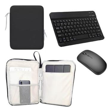 Imagem de BDNET, Kit Capa Bolsa Com Teclado E Mouse Para Galaxy Tab S9 Fe