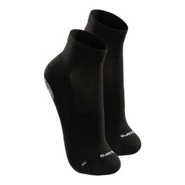 Imagem de Kit com 2 Pares de Meias Antiderrapante Pilates Lupo 3310-003, Preto, 