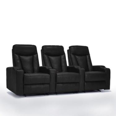 Imagem de Poltrona 3 Lugares Sala de Estar e Cinema Califórnia Elétrica Reclináv