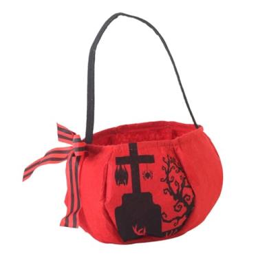 Imagem de Fenteer Sacola de doces para doces de Halloween, embalagem para presentes, bolsa de transporte, sacola de compras reutilizável para decoração de Halloween, Coruja