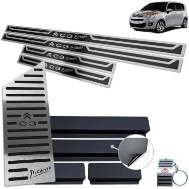 Imagem de Descanso + Soleira Preto Alto Relevo Citroen C3 Picasso