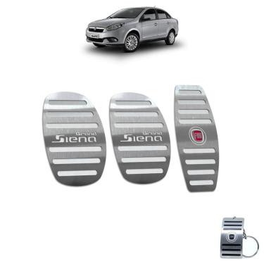 Imagem de Pedaleira Manual Fiat Grand Siena 2013 A 2020 Prata