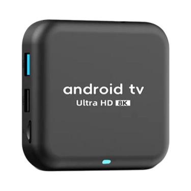 Imagem de Caixa De TV Android 14 Ultra HD 8K RK3518 Controle Por Voz WiFi 6 BT 5