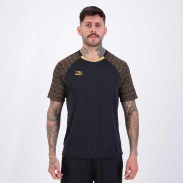 Imagem de Camiseta Penalty Bravo Preta e Dourada, G