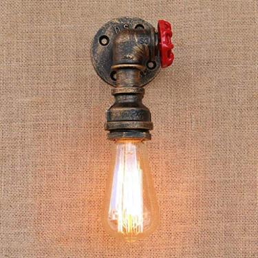 Imagem de Nordic Hotel Café Sala de estar Bar Luminária de parede, Lâmpadas de decoração de parede, Luminária de parede retrô Ferro Tubo de água Luminária de parede Industrial Quarto Bar Bar Café Rest