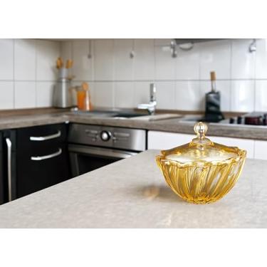 Imagem de BOMBONIERE DE VIDRO PARIS GOLD 1,17L - CM12