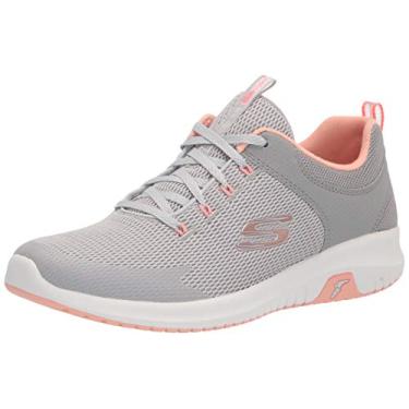 Imagem de Skechers Tênis Ultra Flex Feminino, Gypk = cinza e rosa, 7.5