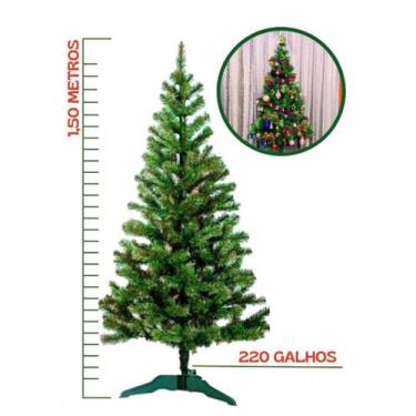 Imagem de Árvore De Natal Pinheiro 210cm 600 Galhos Cheia Premium Verde - oem, 1