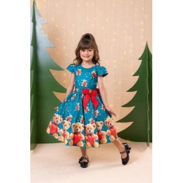 Imagem de Vestido Marie Milena Ursinhos Verde - Natal Festivo, Apple, 2