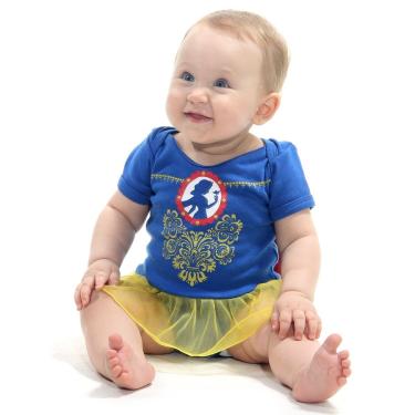 Imagem de Body com Saia Bebe Branca de Neve - Tamanho G (de 6 a 9 meses) - 920424- Sulamericana