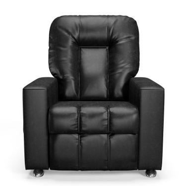 Imagem de Poltrona do Papai Reclinável Manual Sala de Cinema Romeo F05 Facto Preto - Lyam Decor