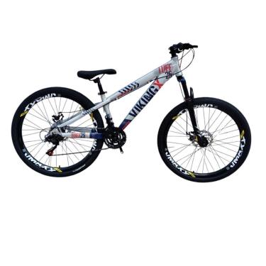 Imagem de Bicicleta 26 VikingX T25 24v Freio Hidraulico Avançado Freeride Pneu Aro 26 Balão Preto-Unissex