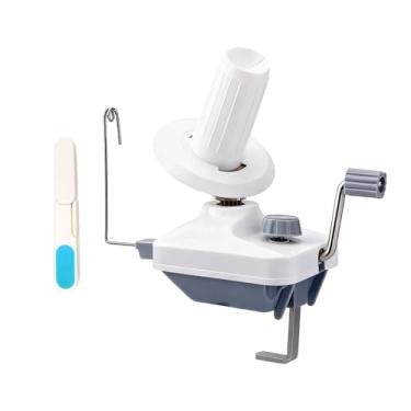 Imagem de Fancyes Enrolador de fios, enrolador de bolas, baixo ruído, uso doméstico, máquina de enrolar fios pequena e leve, manual para artesanato, tricô, crochê