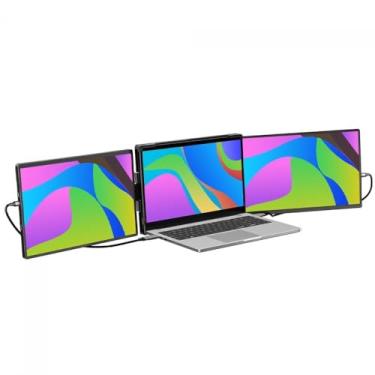 Imagem de Monitor SuperFrame Double View, 2 Telas de 14 Pol, 60Hz, IPS, Full HD, Portátil, Preto