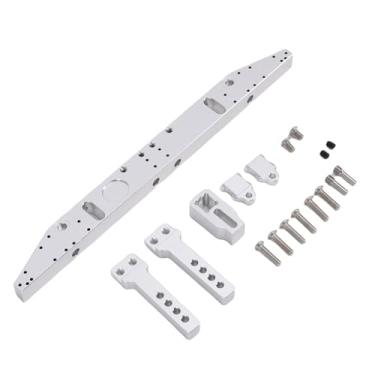 Imagem de SPYMINNPOO Amortecedor Traseiro Rc, Liga Rc Carro Pára-choques Atualização Parte Acessório Montagem Traseira para Carro Rastreador 1/10 (Prata)