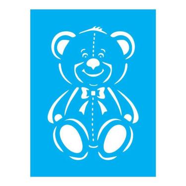 Imagem de Stencil Tamako Urso Pelúcia - 15X20Cm - Ref A3200